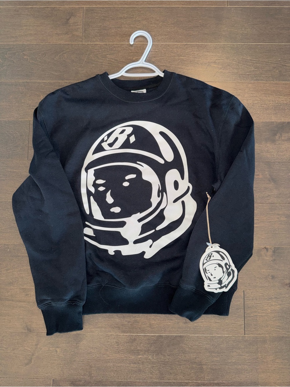 Billionaire Boys Club Black Crewneck with White Astronaut Graphic